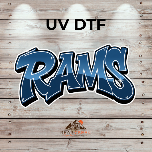 Rams - 4.5-inch permanent sticker #BCS44