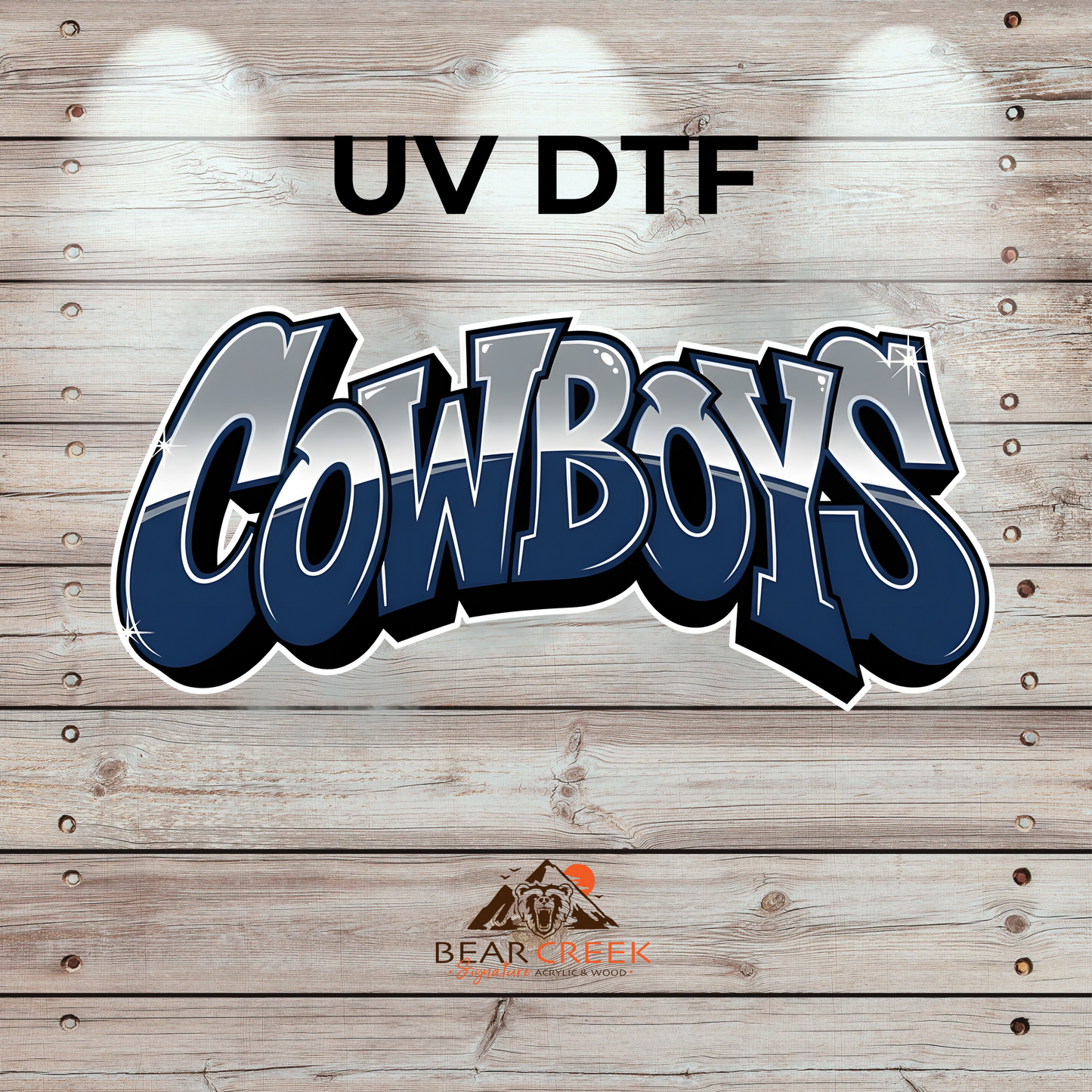 Cowboys - 4.5-inch permanent sticker #BCS60