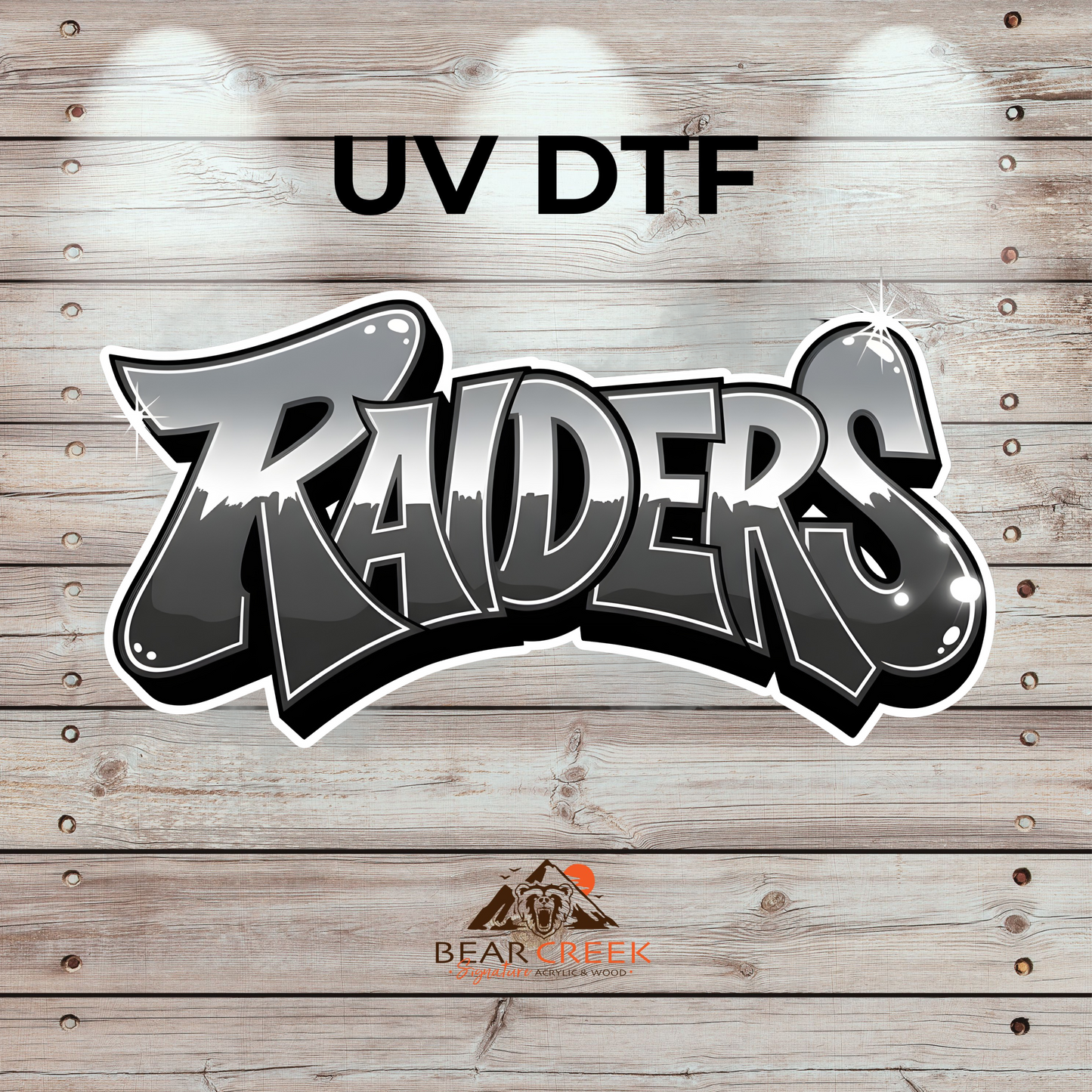 Raiders - 4.5-inch permanent sticker #BCS62