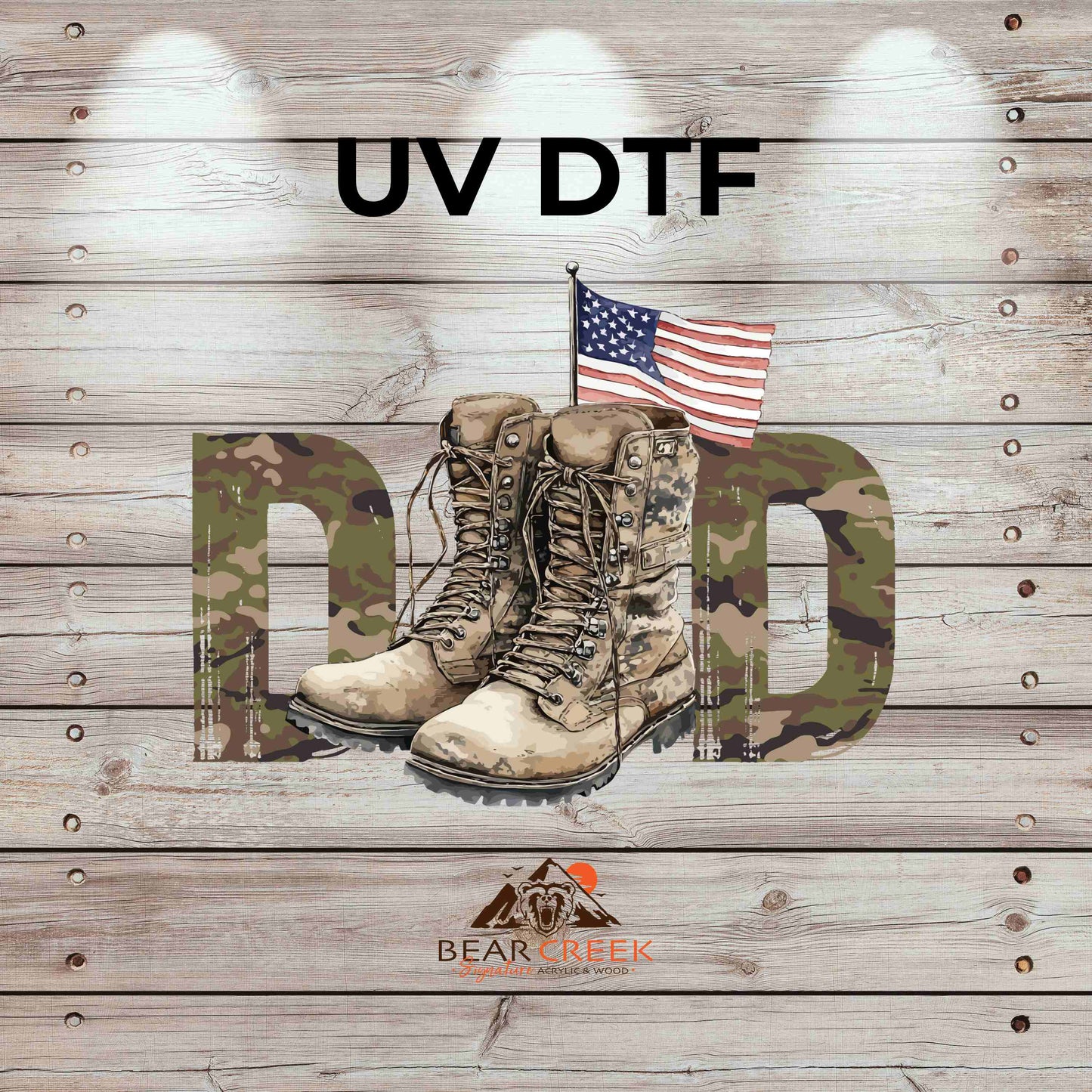 Army Dad 4.5-inch permanent sticker #101