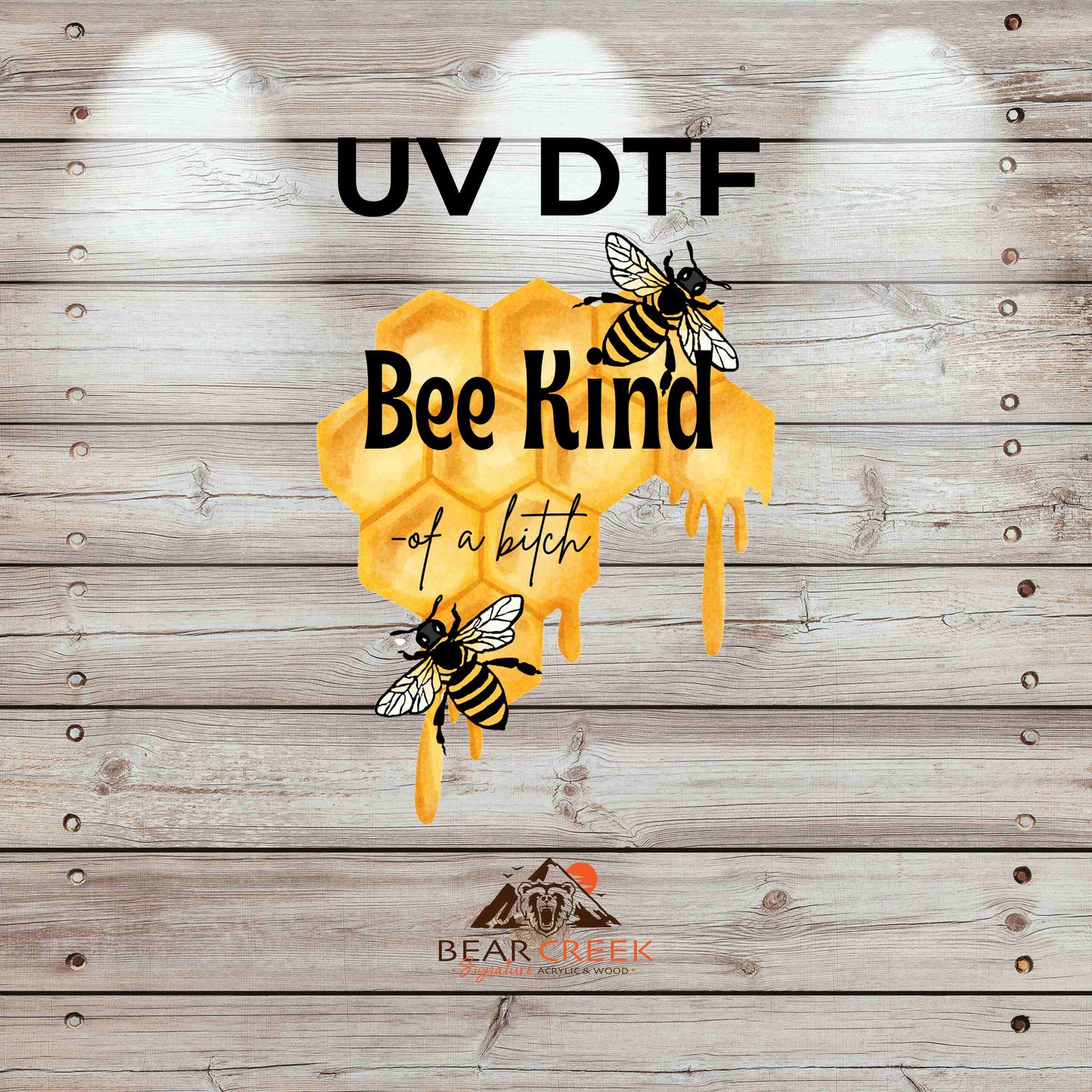 Bee Kind of a Bitch 4.5-inch permanent sticker #106