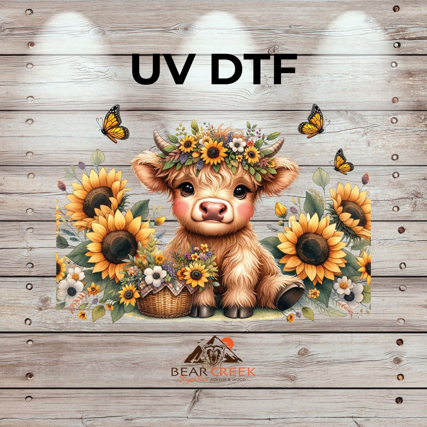 Heifer & Daisy's - 9.5-inch permanent sticker #250 (NEW)