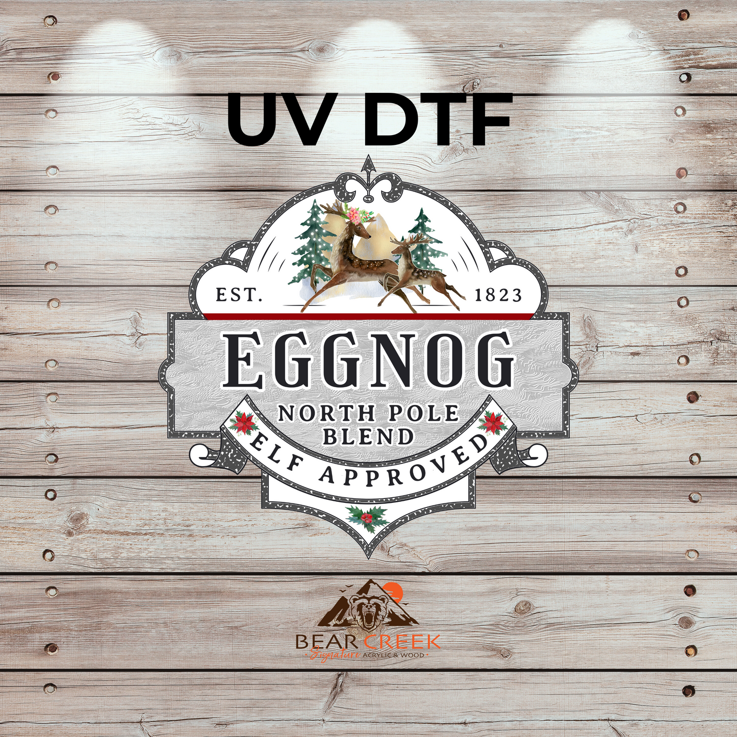 EGGNOG - 4.5-inch permanent sticker #275