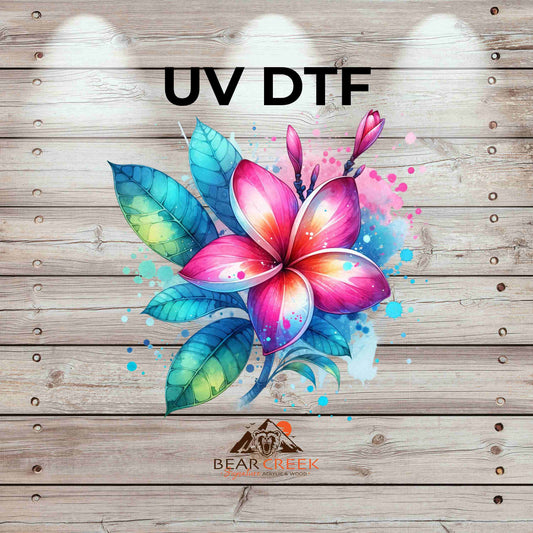 Flowers 6 4.5-inch permanent sticker #BCS18 (NEW)