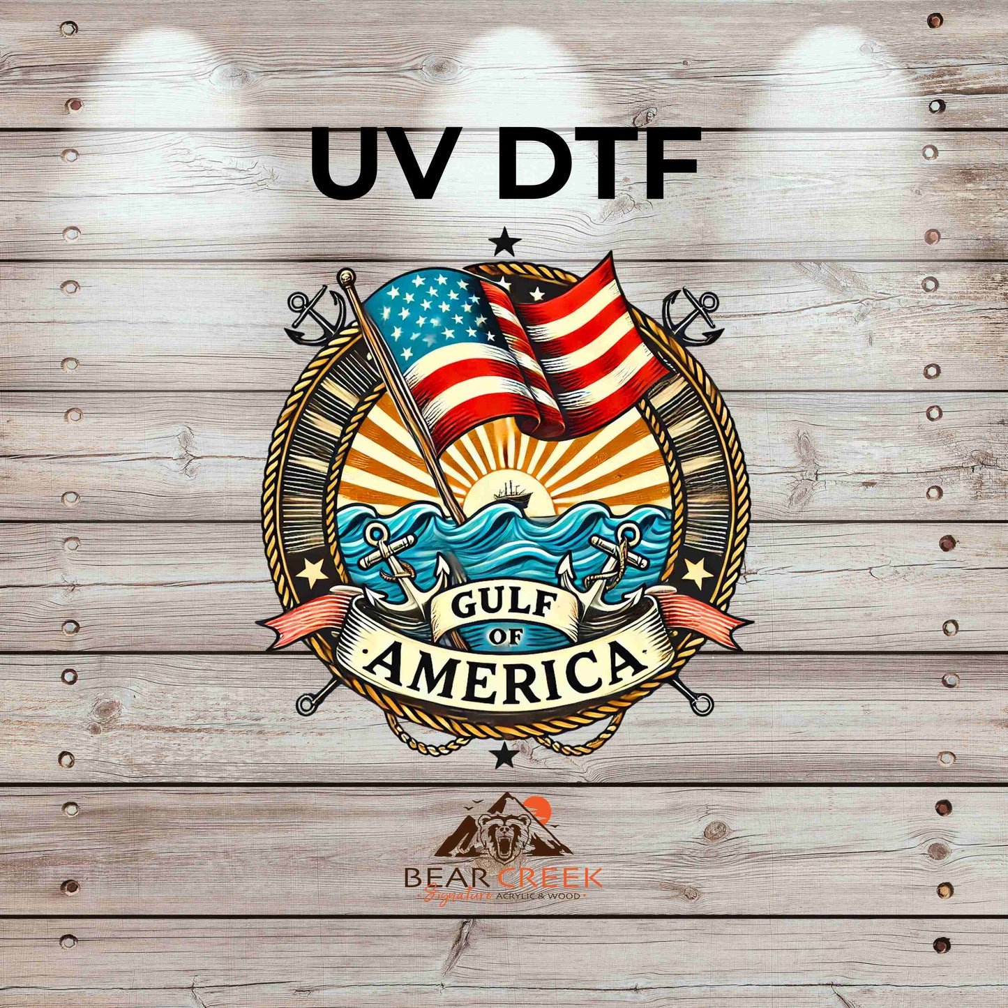Gulf of America 4.5-inch permanent sticker #139