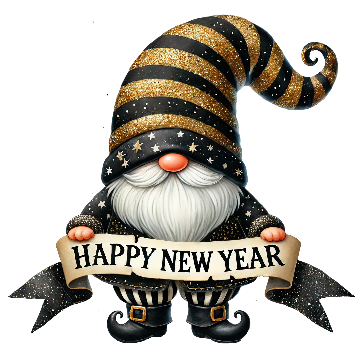 Happy New Year's Gnome 2 - 4.5" - BCS#58 (NEW)