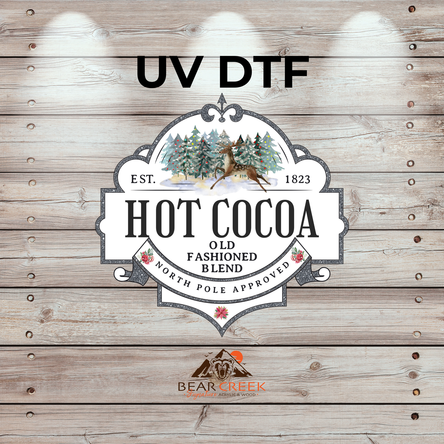 Hot Cocoa - 4.5-inch permanent sticker #280