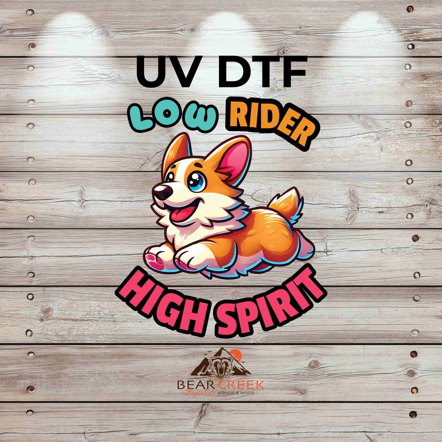 Low Rider High Spirit 4.5-inch permanent sticker #BCS34 (NEW)