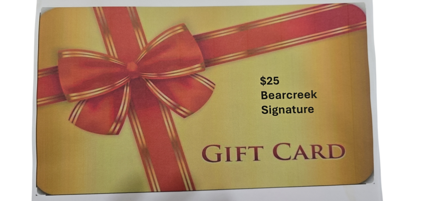 May 31st - LIVE SALES EVENT - $25 Bearcreek Signature Gift Card #34 Scarlet, Carmen