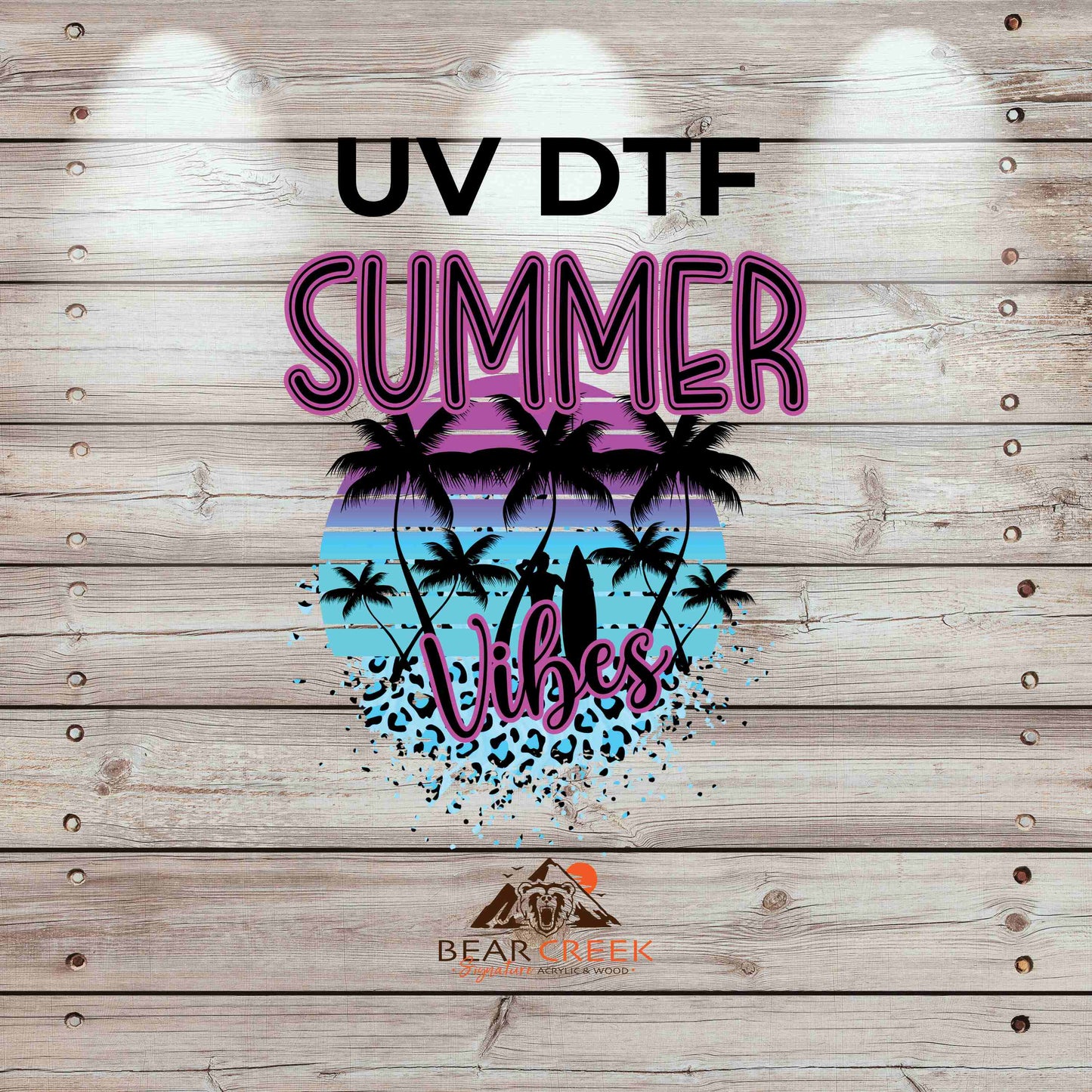 Summer Vibes Beach 4.5-inch permanent sticker #191