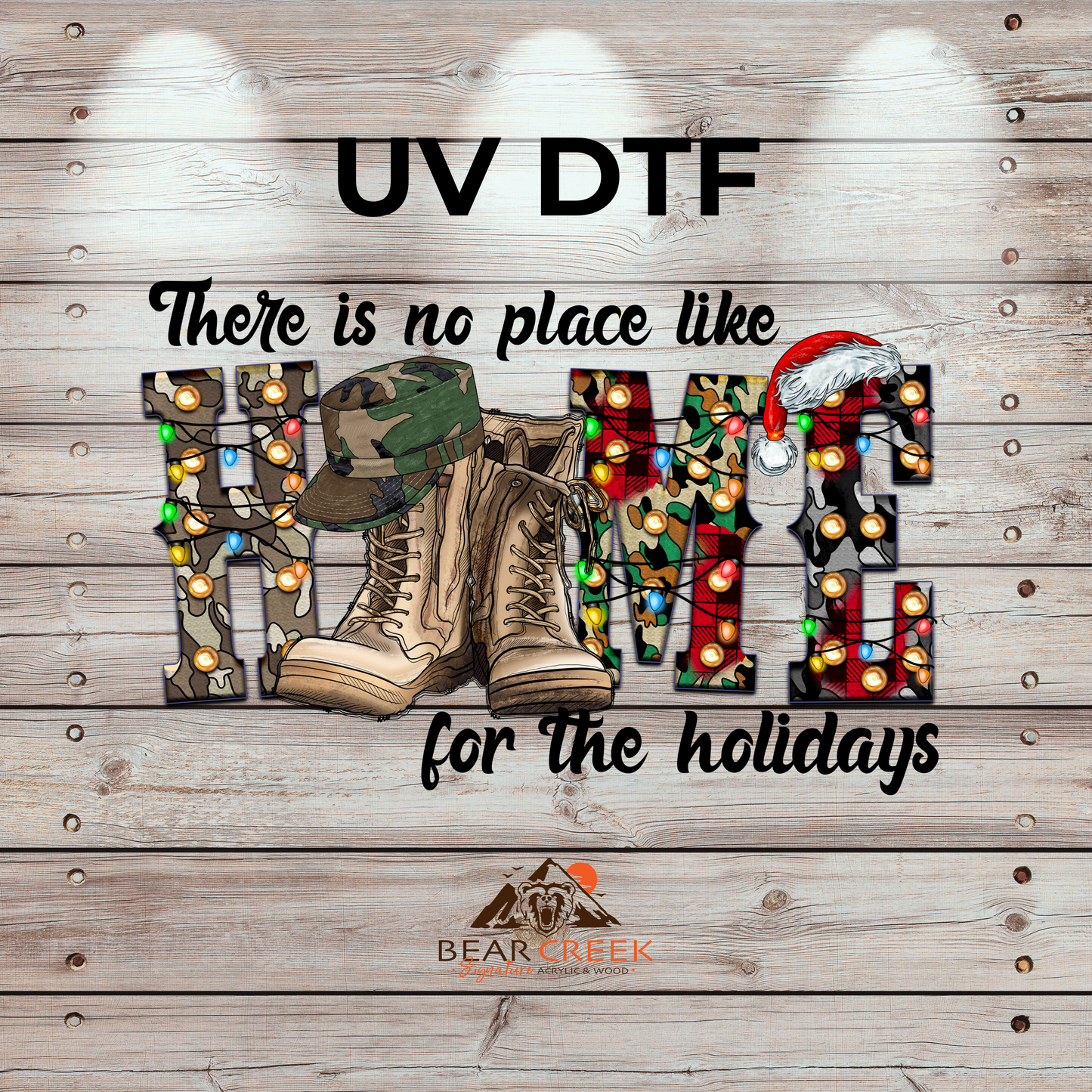 No Place Like Home for the Holidays - 4.5-inch permanent sticker #301