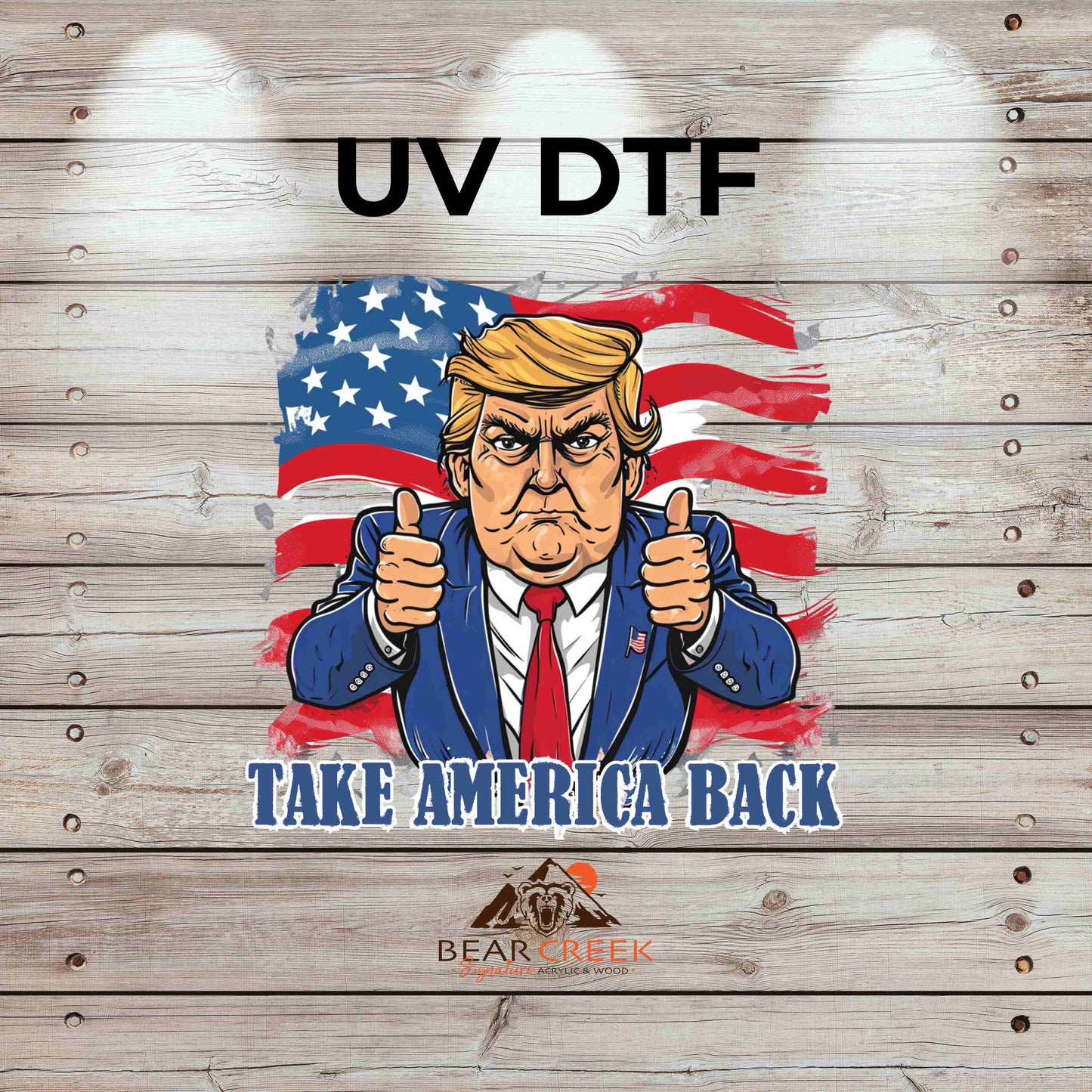 Trump Take Back America 4.5-inch permanent sticker #199