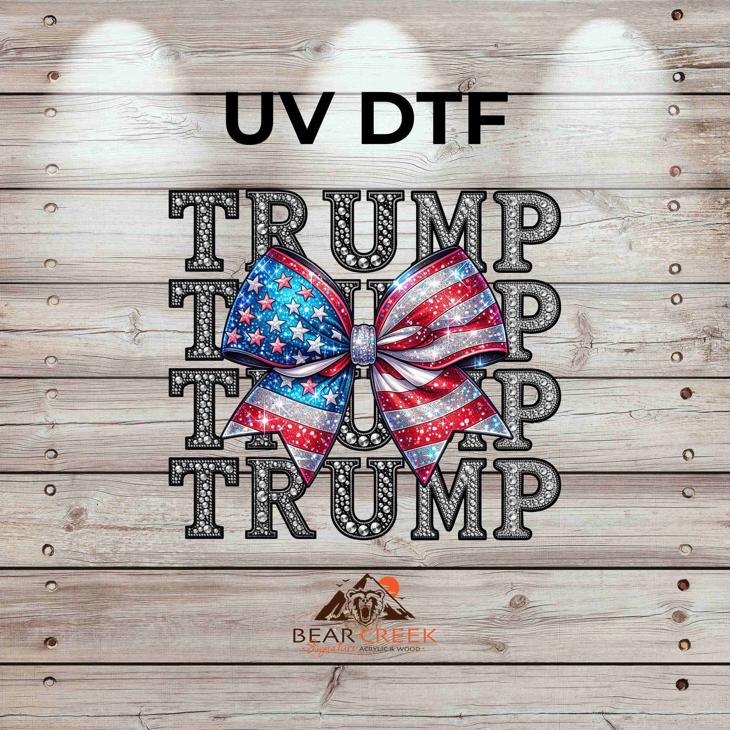 Trump Trump Trump Trump 4.5-inch permanent sticker #201