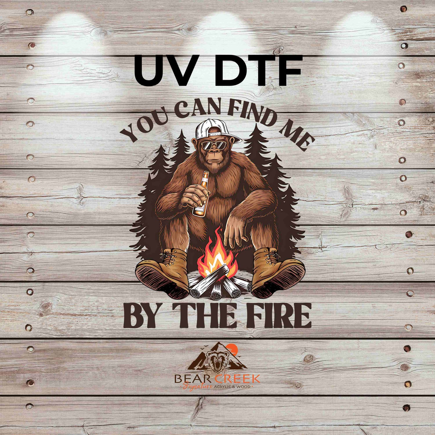 You Can Find Me by The Fire 4.5-inch permanent sticker #208