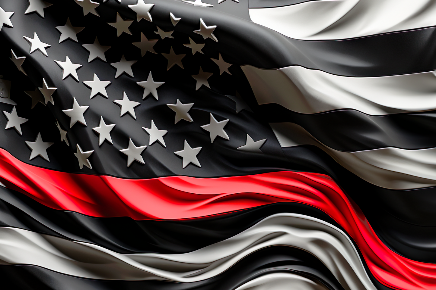 Thin Red Line Flag 6" - BCS#146 (NEW) (4)