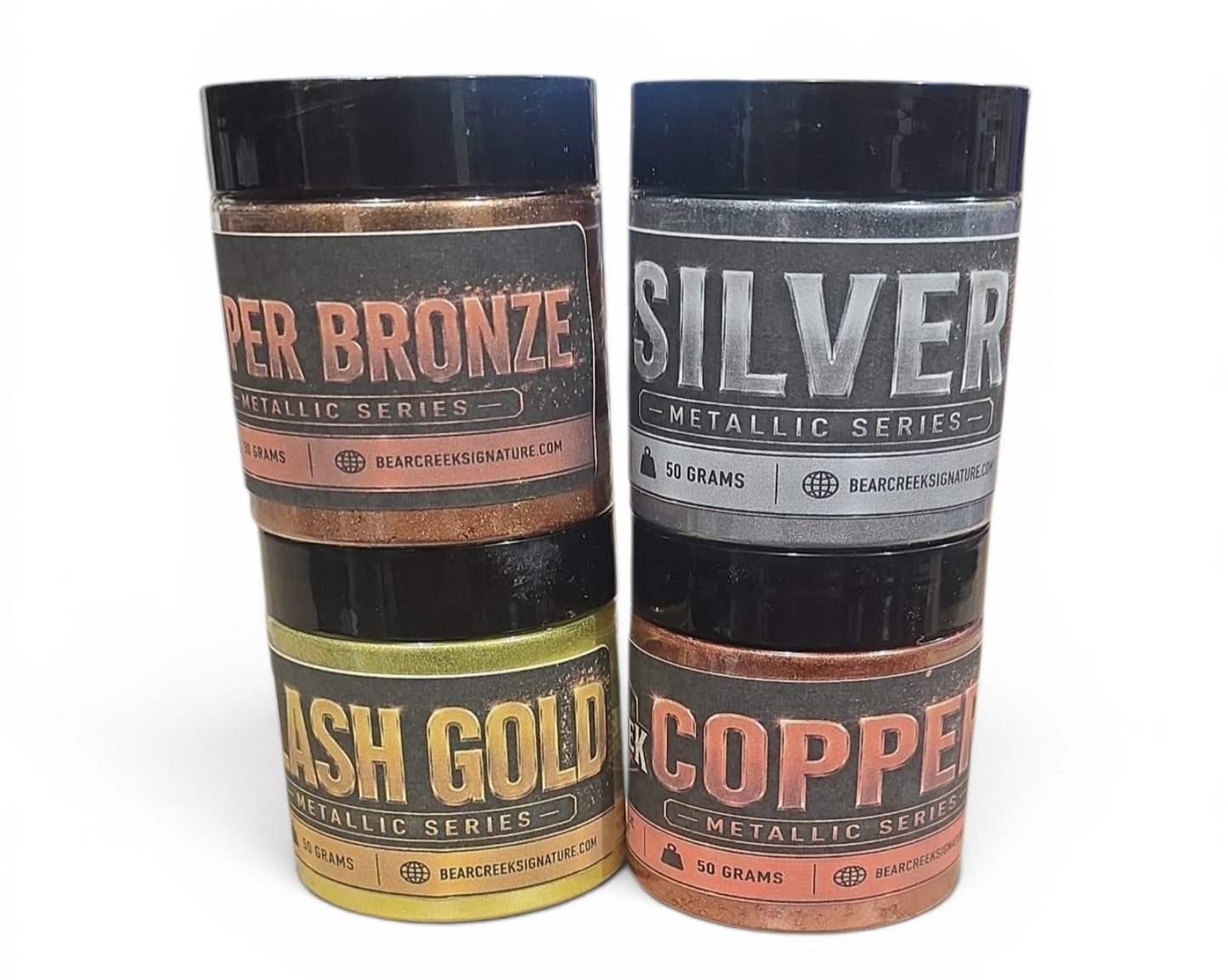 July 26th - Live Sales Event - 4 Pack Metallic Pigment Powders #45 Belinda, Yvonne, Jerry Beth, Crystal, Dan, Peabody, Sandi C, Leeva, Marti, Lisa, Joanna, Buffy, Googly, Snizz 2, Nikki, Naomi, Conan, Dolly, Scarlet, Val R, So Mo Hydro, Pati
