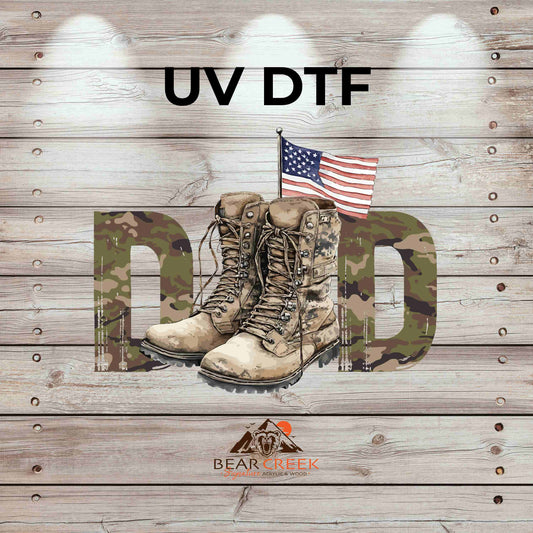 Army Dad 4.5-inch permanent sticker #101