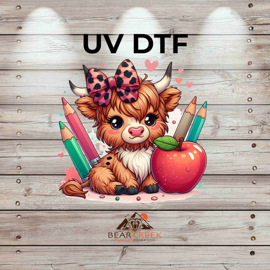 Baby Heifer Teacher 4.5-inch permanent sticker #102