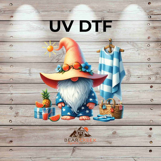 Beach Gnome 4.5-inch permanent sticker #105