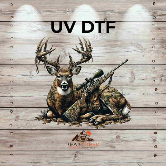 Big Buck Hunting 4.5-inch permanent sticker #112