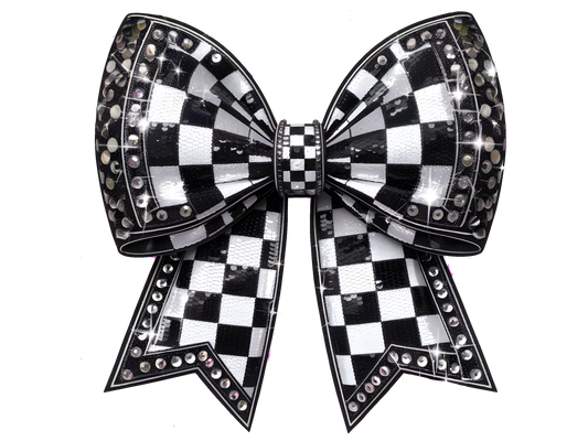 Black and White Bow 4.5" - BCS#90 (NEW)