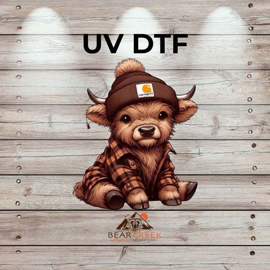 Carhart Cow 2 - 4.5-inch permanent sticker #258