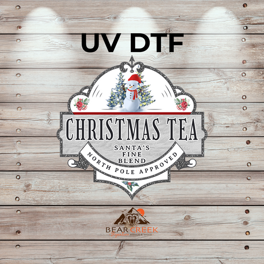 Christmas Tea - 4.5-inch permanent sticker #272