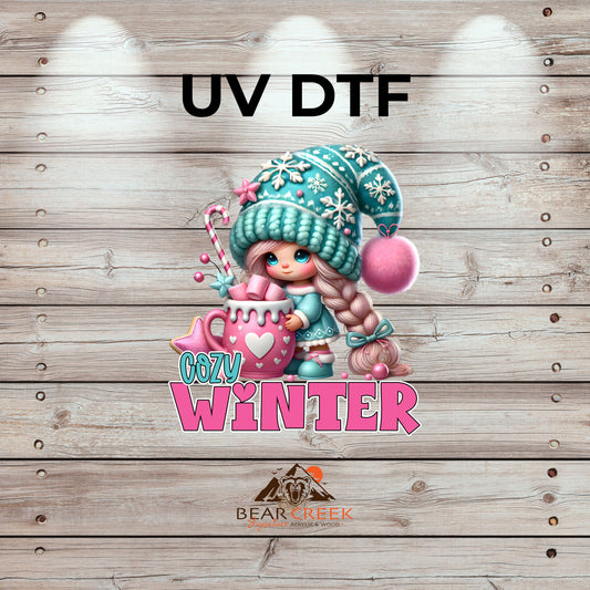 Cozy Winter - 4.5-inch permanent sticker #274