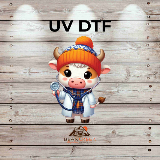 Doctor Heifer 2 4.5-inch permanent sticker #123