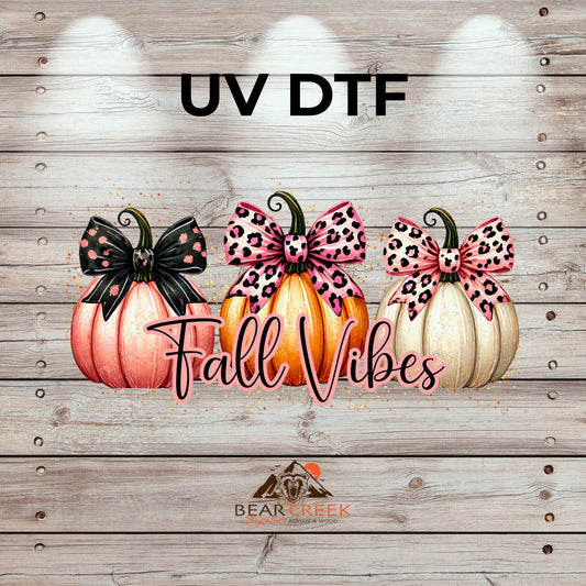 Fall Vibes - 9.5-inch permanent sticker #254 (NEW)
