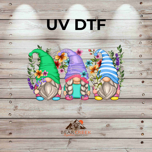 Flower Gnomes 4.5-inch permanent sticker #135