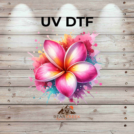 Flowers 4 4.5-inch permanent sticker #BCS16 (NEW)