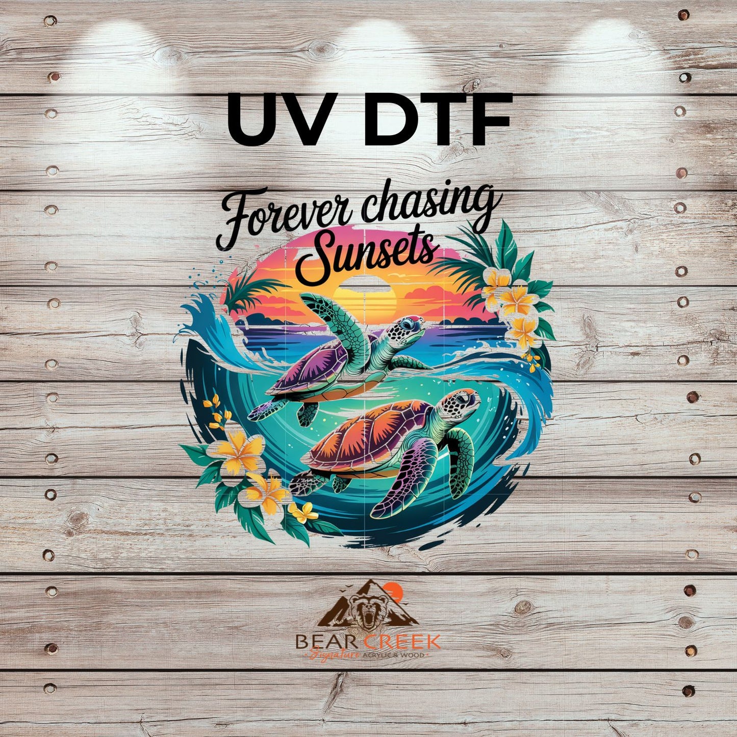 Forever Chasing Sunsets - 4.5-inch permanent sticker #245 (NEW)