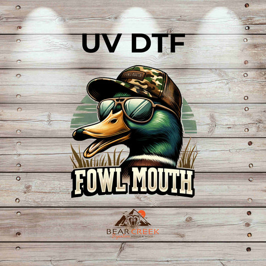 Fowl Mouth 4.5-inch permanent sticker #137