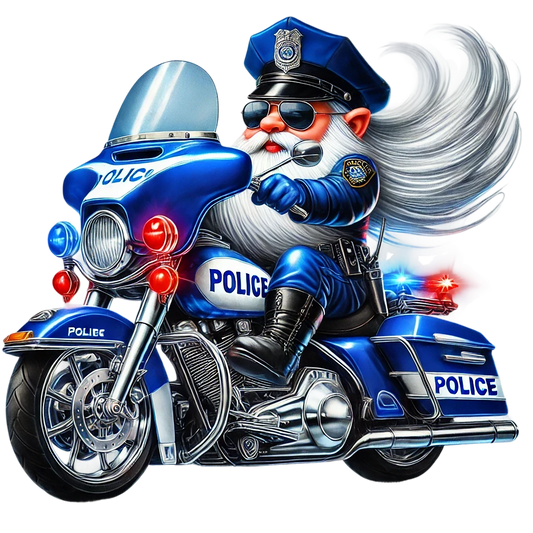 Gnome Motorcycle Police 2 4.5" - BCS#89 (NEW)