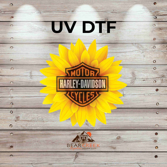 HD Sunflower 4.5-inch permanent sticker #146