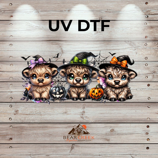 Halloween Heifer Witches - 9.5-inch permanent sticker #251 (NEW)