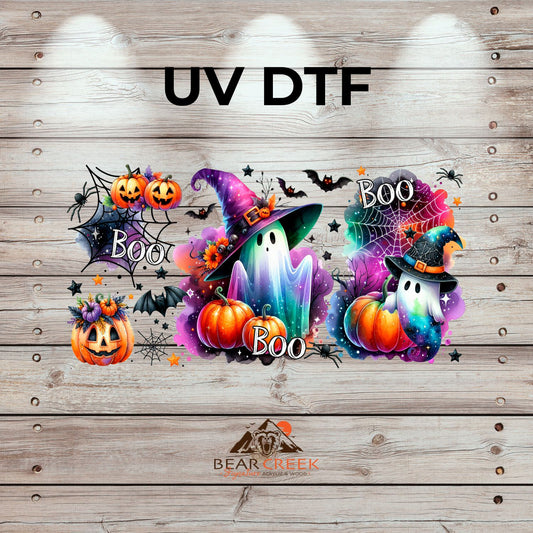 Halloween Boo Boo Boo - 9.5-inch permanent sticker #252 (NEW)