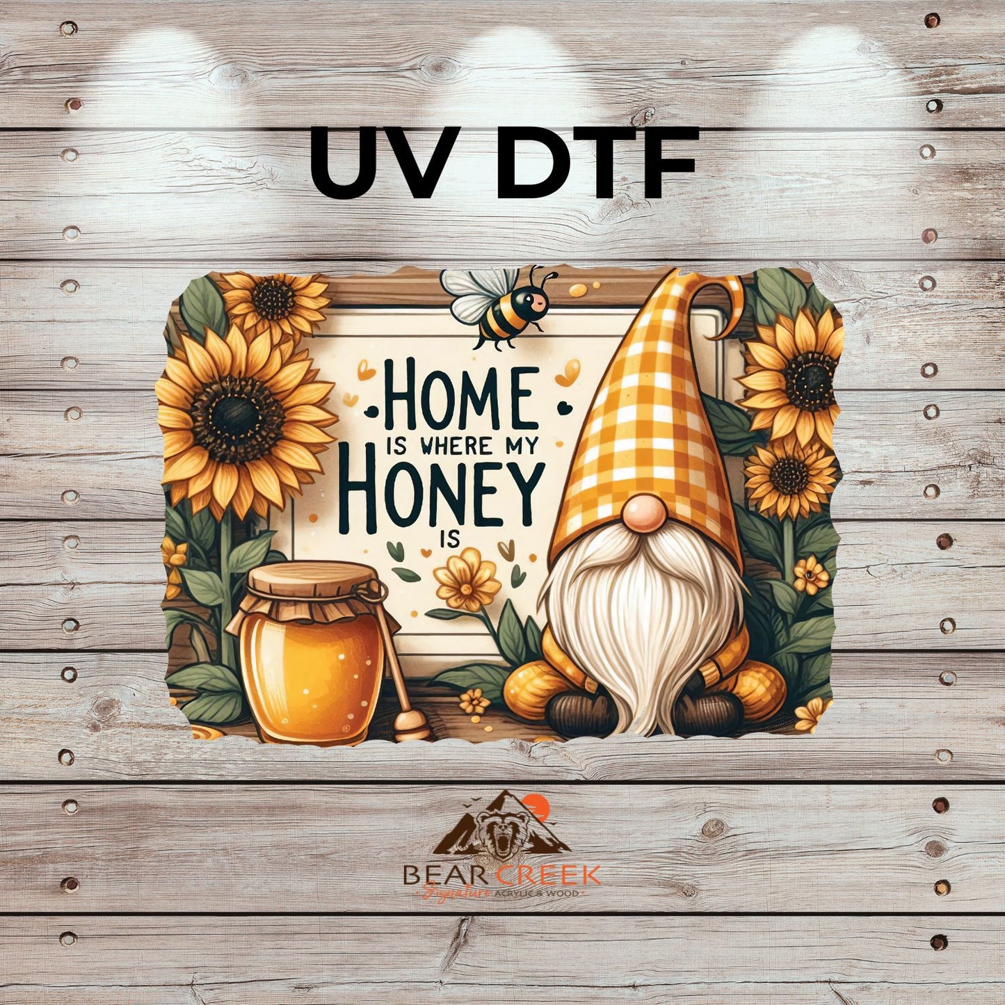 Home Is Where My Honey Is- 7-inch permanent sticker #223 (NEW)
