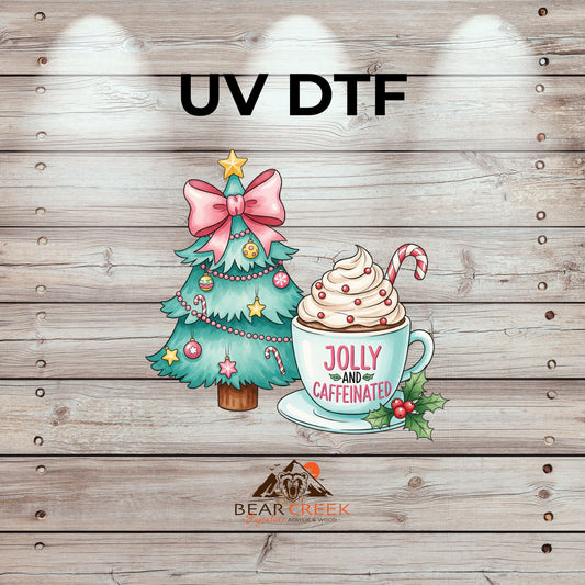 Jolly and Caffeinated - 4.5-inch permanent sticker #284