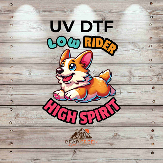 Low Rider High Spirit 4.5-inch permanent sticker #BCS34 (NEW)
