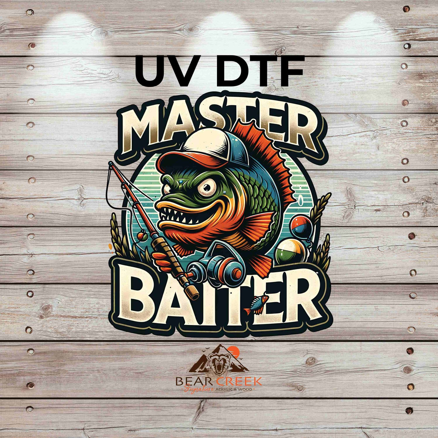 Master Baiter 4.5-inch permanent sticker #BCS26 (NEW)
