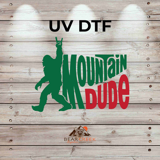 Mountain Dude 4.5-inch permanent sticker #165