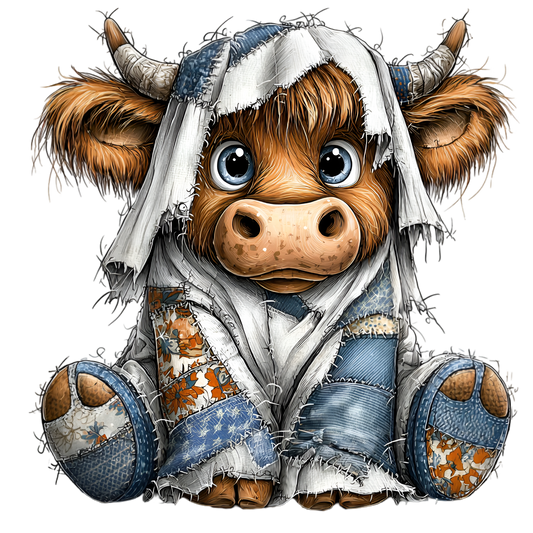 Patchwork Cow 5 4.5" - BCS#78 (NEW)