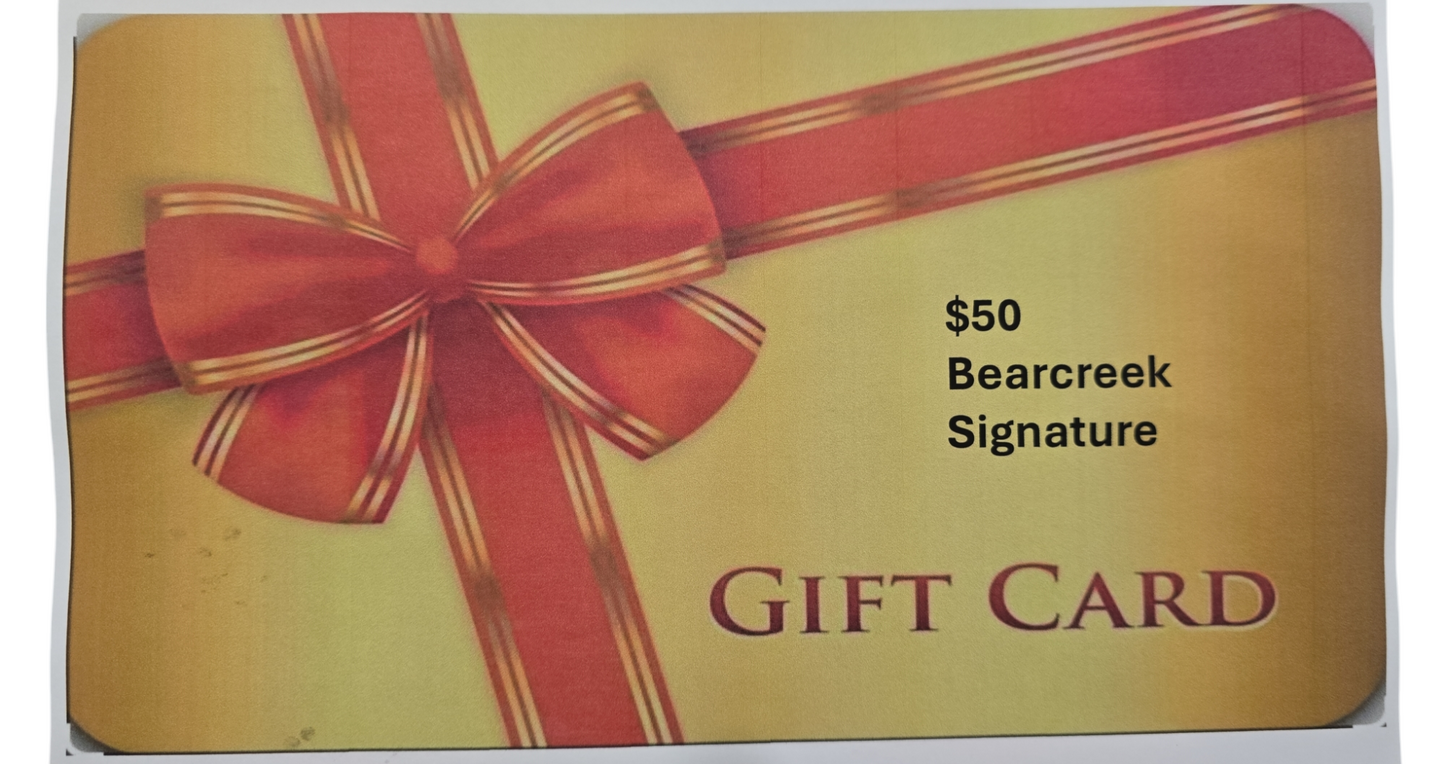 May 21st - LIVE SALES EVENT - $50 Bearcreek Signature Gift Card #35 Craig, Dee Marie