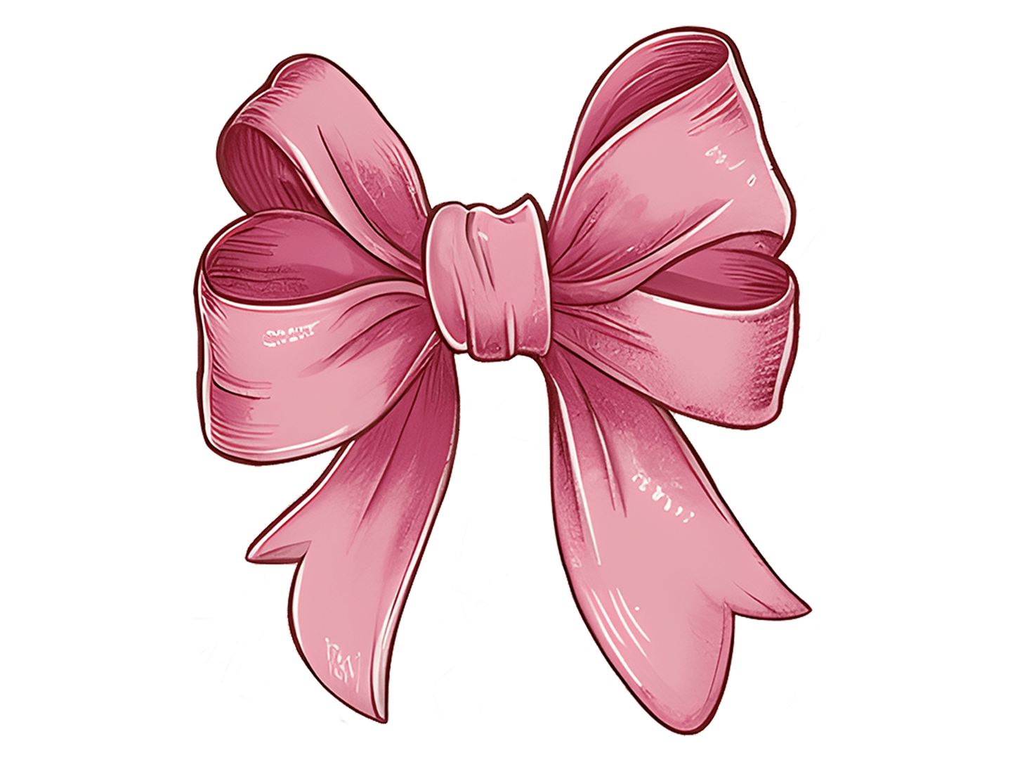 Pink Bow 4.5" - BCS#92 (NEW)