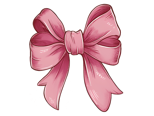 Pink Bow 4.5" - BCS#92 (NEW)