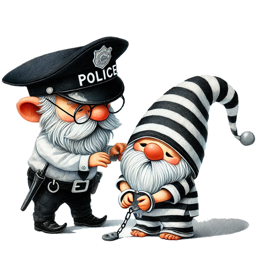 Police Gnome 1 - 4.5" - BCS#60 (NEW)
