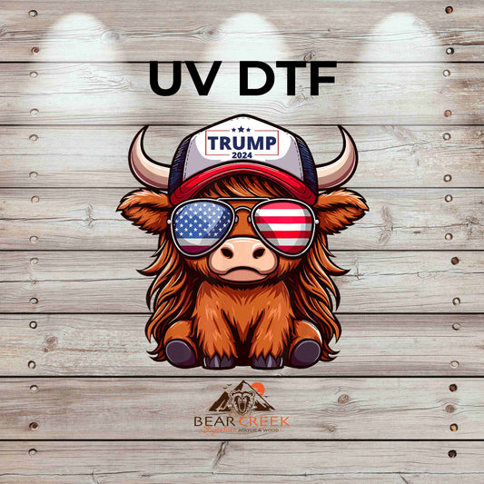 RWB Trump Heifer 4.5-inch permanent sticker #177