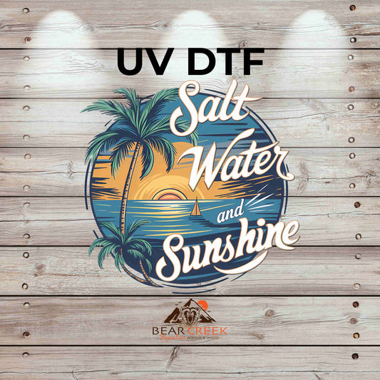 Salt Water & Sunshine Blue 4.5-inch permanent sticker #BCS1 (NEW)